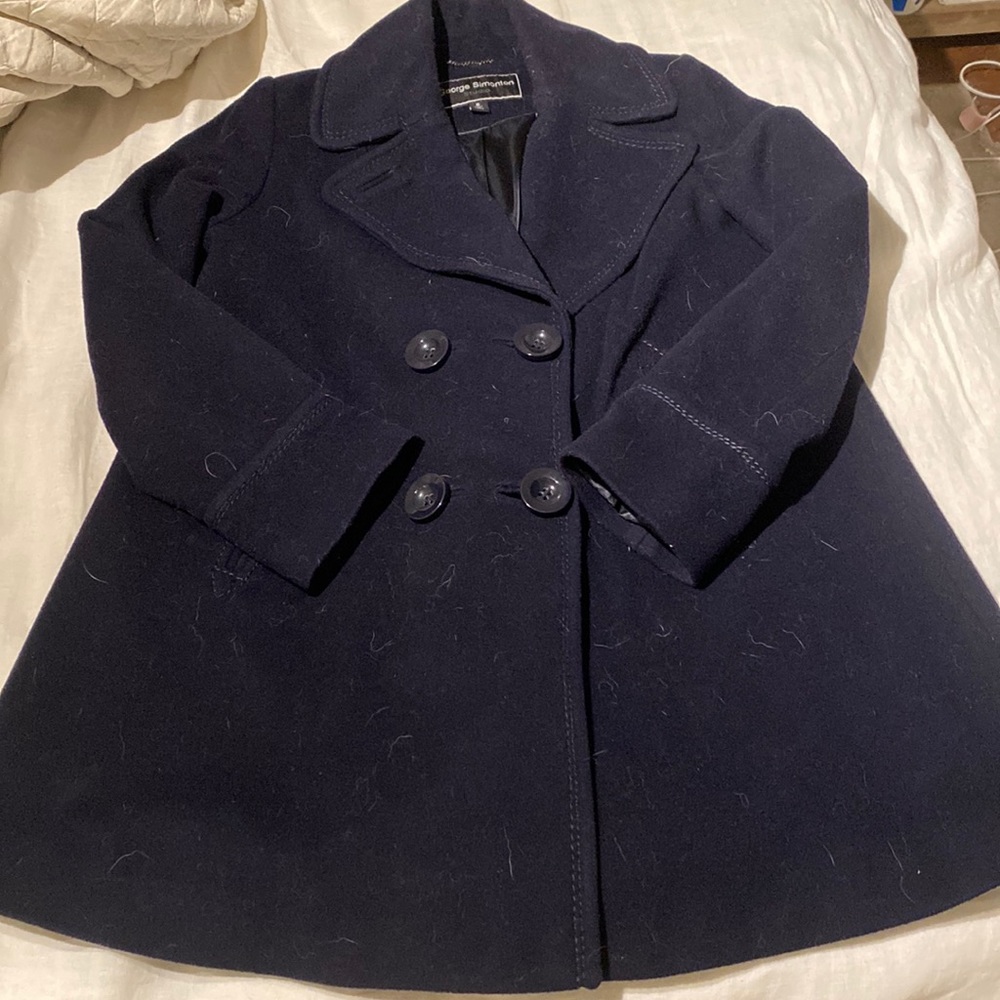 Navy pea coat size 8